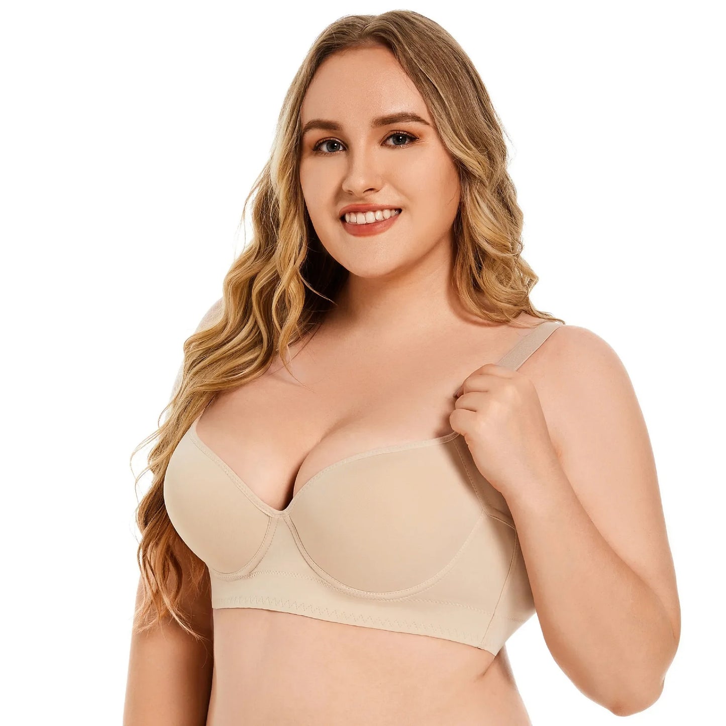 Sexy Deep Cup Full Coverage Bra