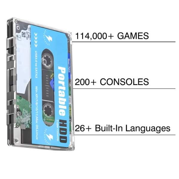 RetroCass™ Cassette Gaming Console