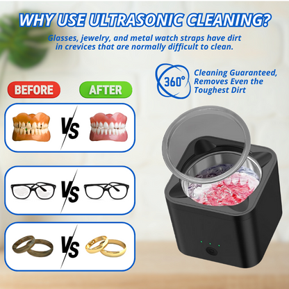 UltraClean™ - Professional Portable Ultrasonic Cleaner