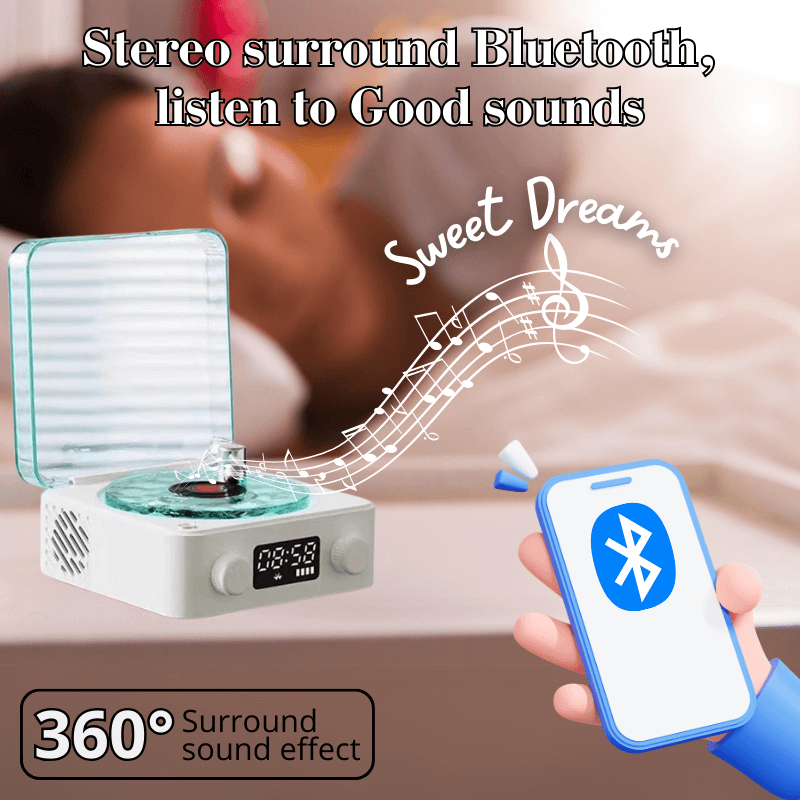 VinylGlow™ - White noise sound box for sleeping.