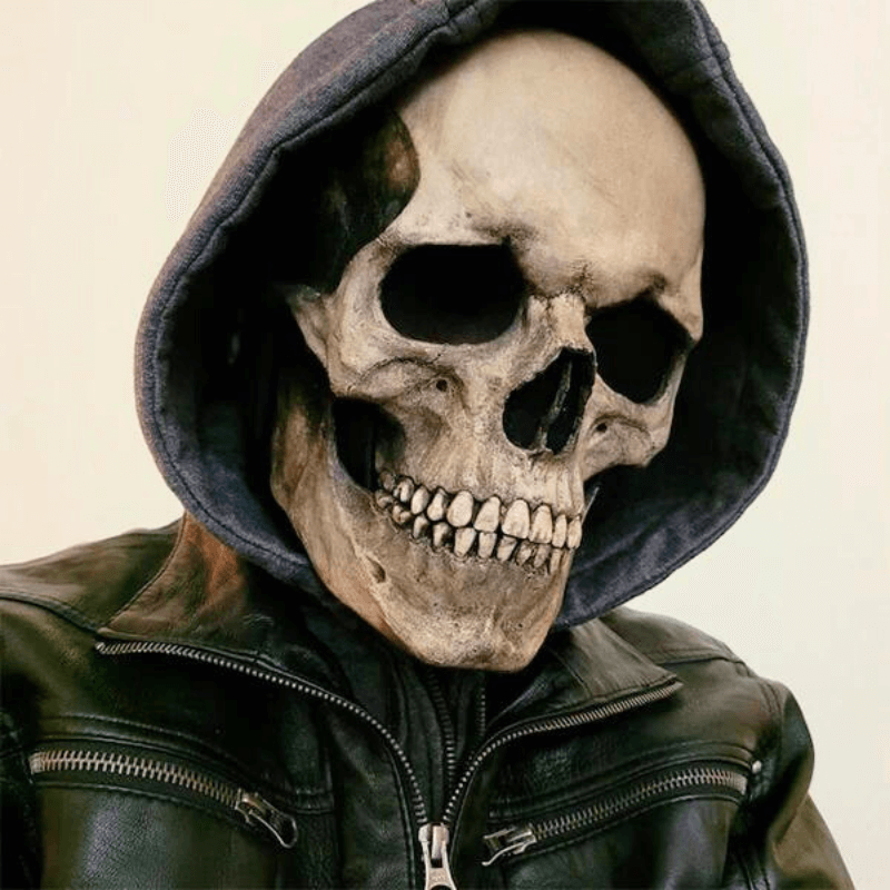 SkullMask™ - Full Head Skull Mask with Movable Jaw