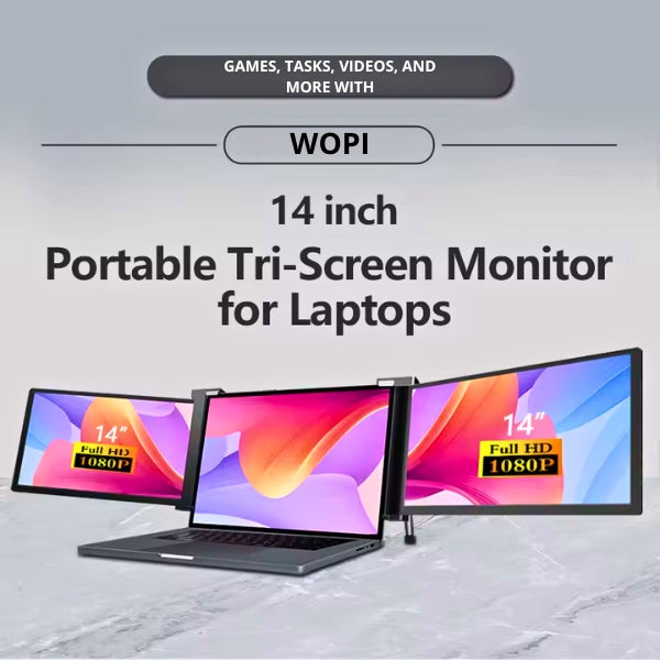 WOPI Max 14 inch Triple Monitor for Laptop