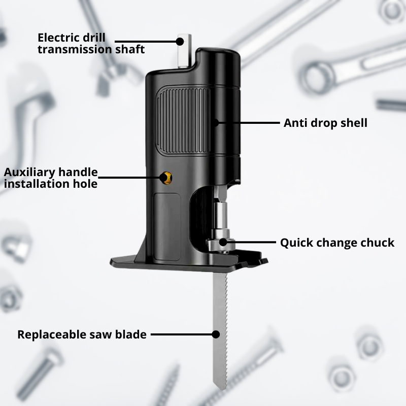 DrillSawPro™ - Electric Drill to Saw Adapter