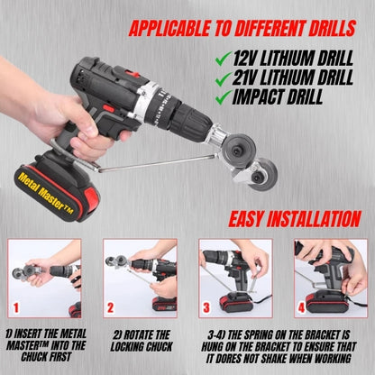 Metal Master™ - Metal Cutting Adapter for Drill (Precision and Efficiency)