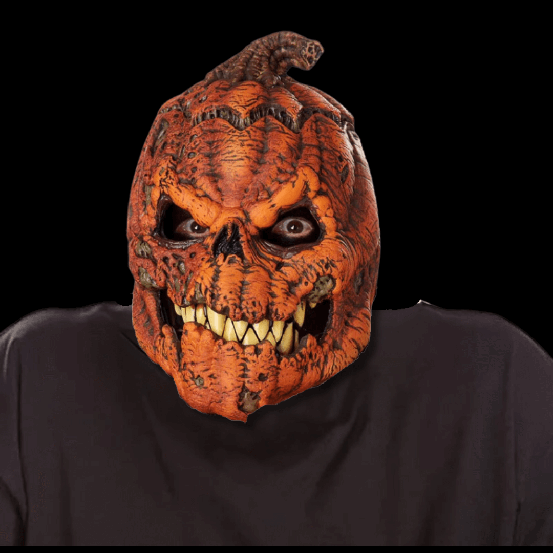 PumpkMask™ Full Head Pumpkin Mask with Movable Jaw